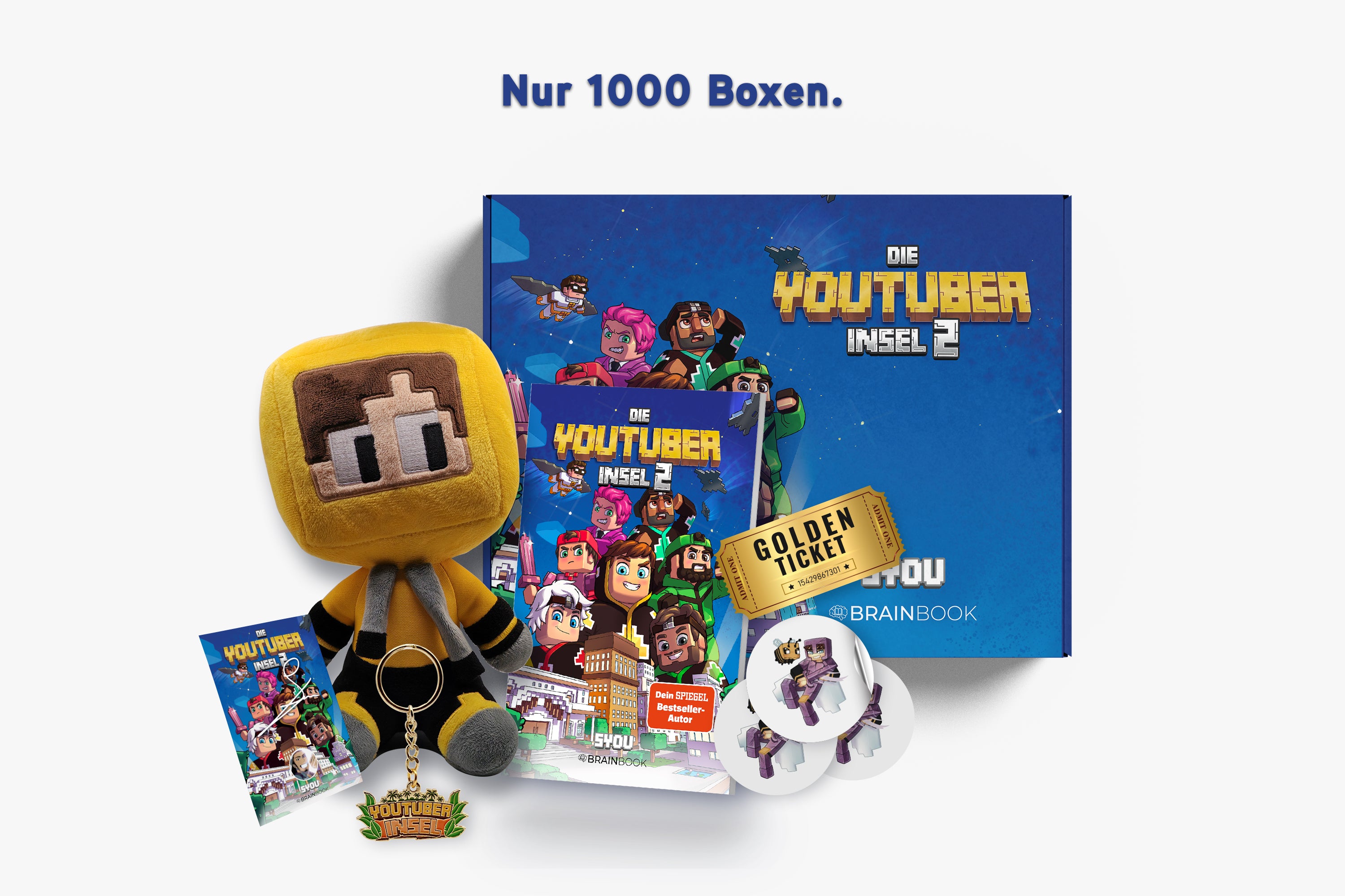 YouTuber Insel 2 Box – YouTuber Insel 2 Buch + Little SYou + Keychain + Sticker + Autogrammkarte LIMITIERT!